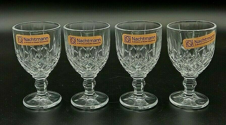 Calici Set 4 Liquore Bicchierini Cristallo Nachtmann *84684