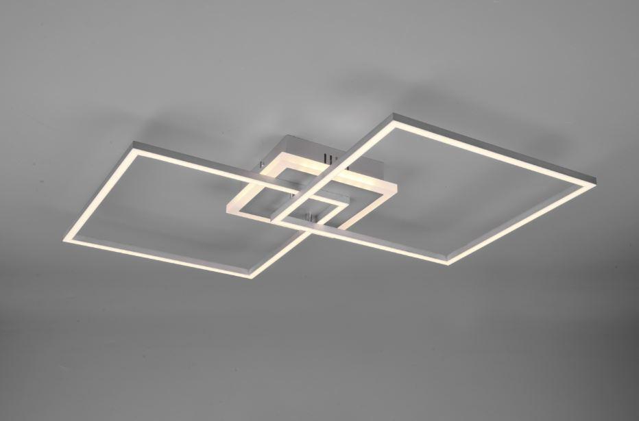 TRIO LIGHTING ARRIBO PLAFONIERA LED DOPPIO QUADRATO ALLUMINIO R62843187