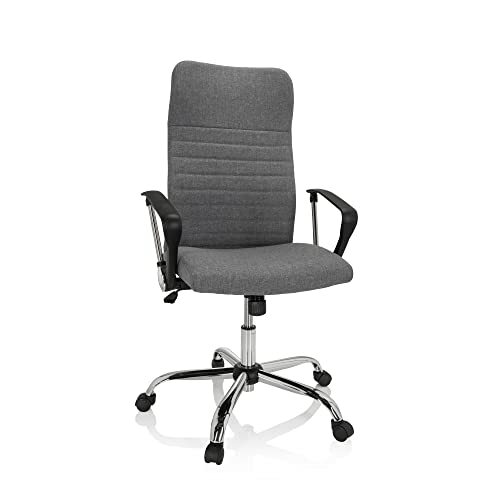 HJH Office 729426 Sedia Home Office ARTON 40 Tessuto, Sedia Scrivania Alto Schie