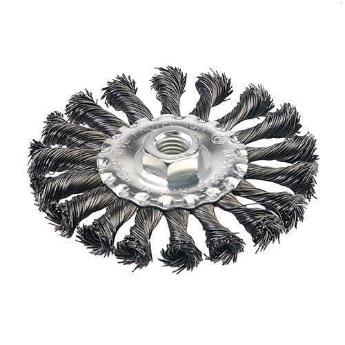 Silverline Spazzola rotonda con nodi metallici 115mm