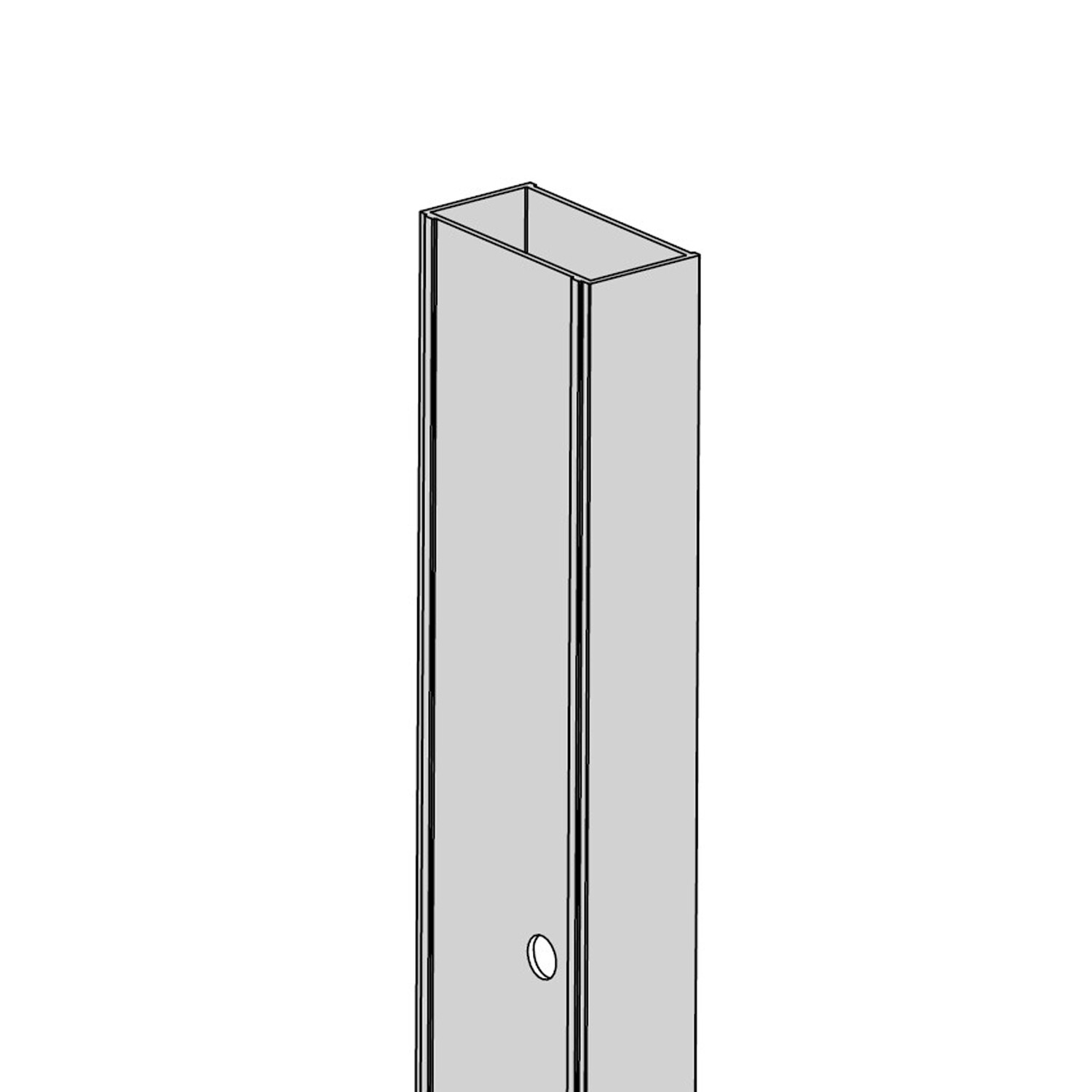 PROFILO DI COMPENSAZIONE +2CM H185 BOX DOCCIA SCORREVOLE BLANC
