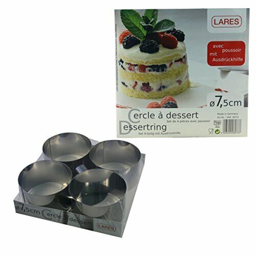 Lares 6073 - Set 4 Cerchi da Pasticceria 7,5 cm (W4R)