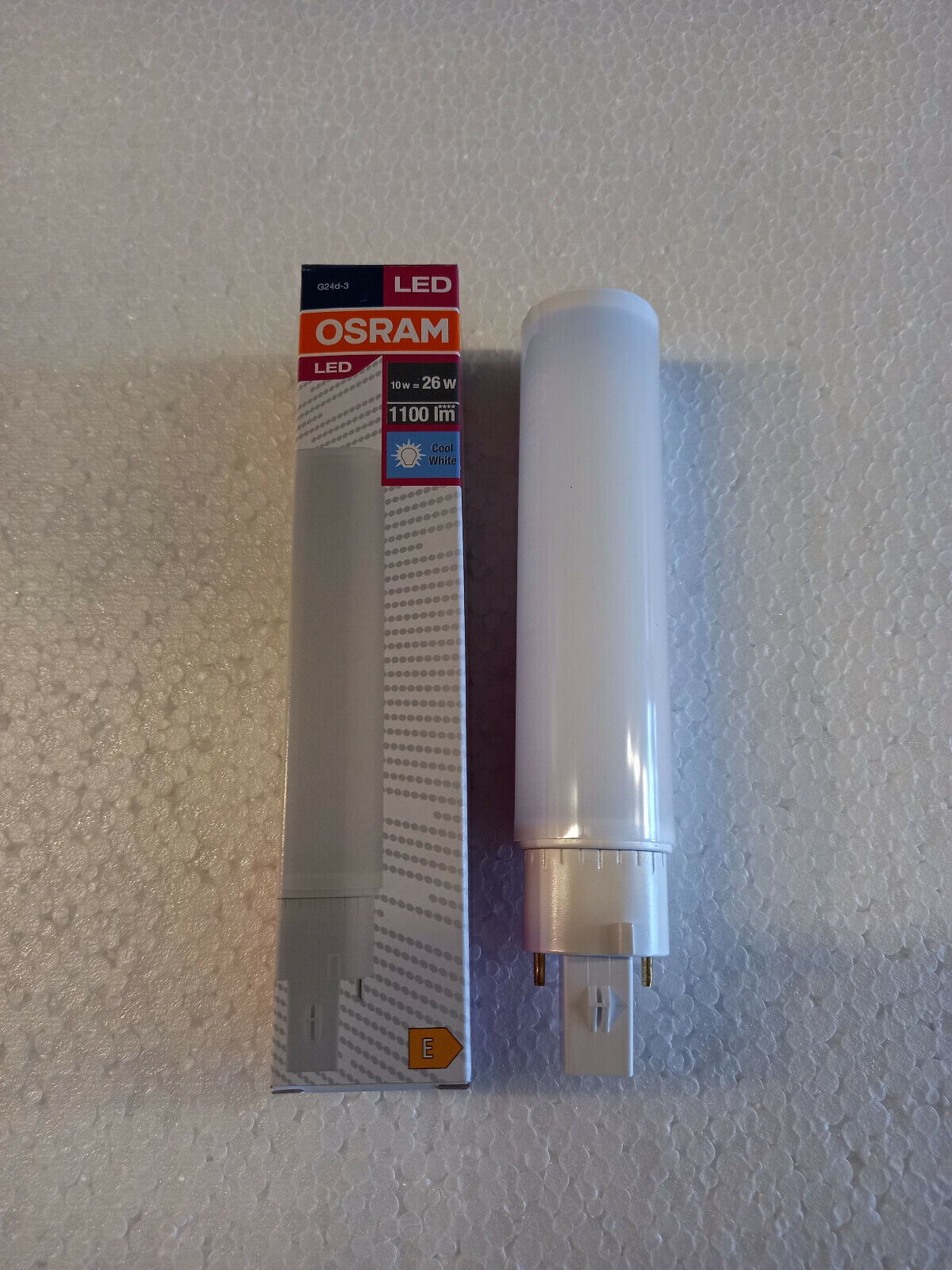 OSRAM DULUX D LED EM AC MAINS 10W/4000K 1100 LUMEN COOL WHITE G24d-3 10W