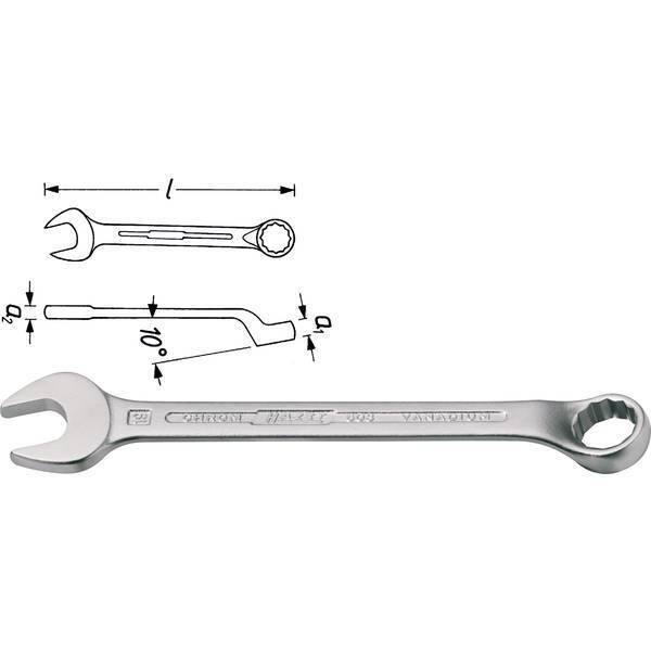 HAZET 603-10 603 CHIAVE COMBINATA 10 MM
