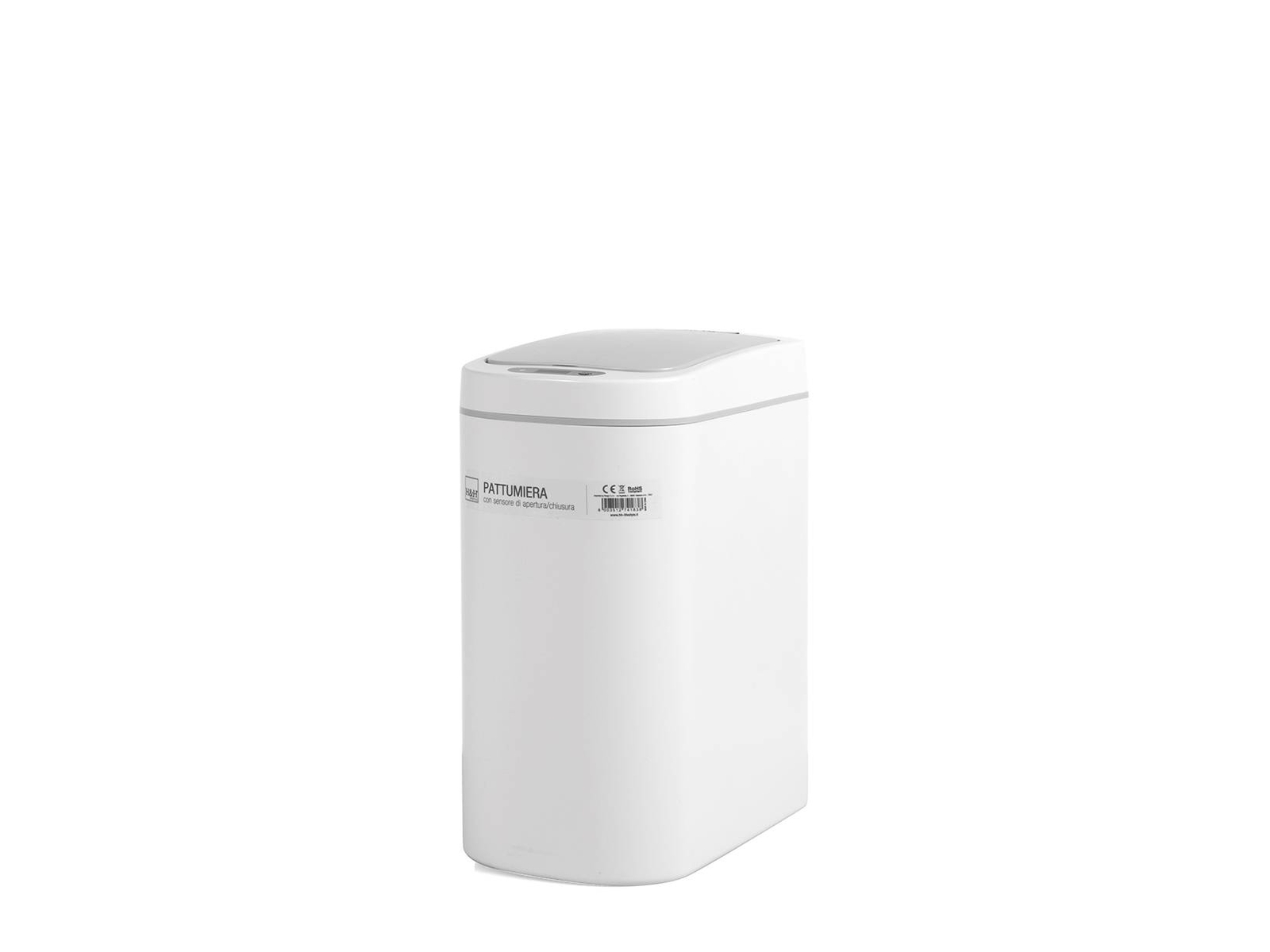 H&H Pattumiera Abs C/Sensor Bianca Lt7-Zt2S