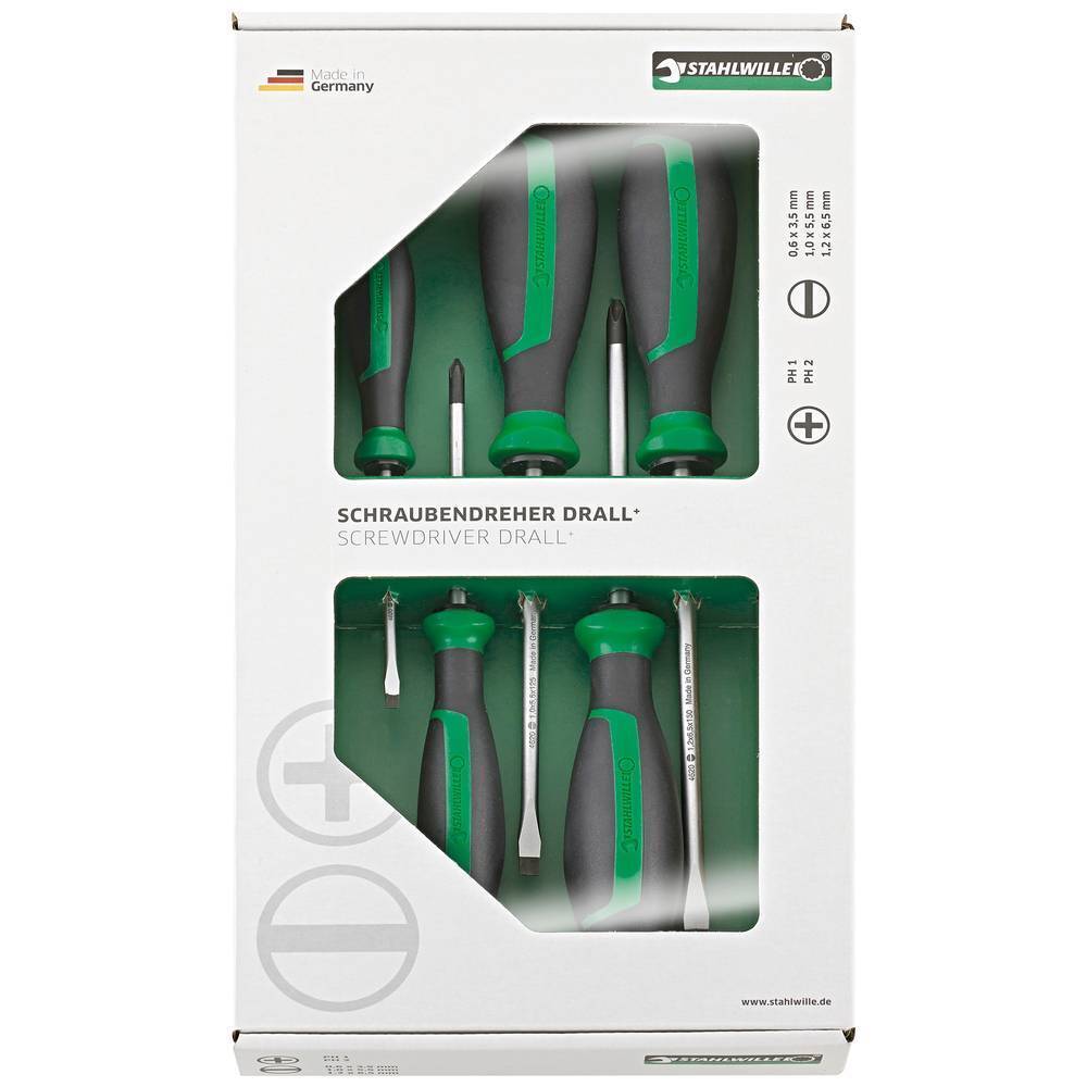 Stahlwille 4687 Officina e meccanica Kit cacciaviti 5 parti Croce Phillips,