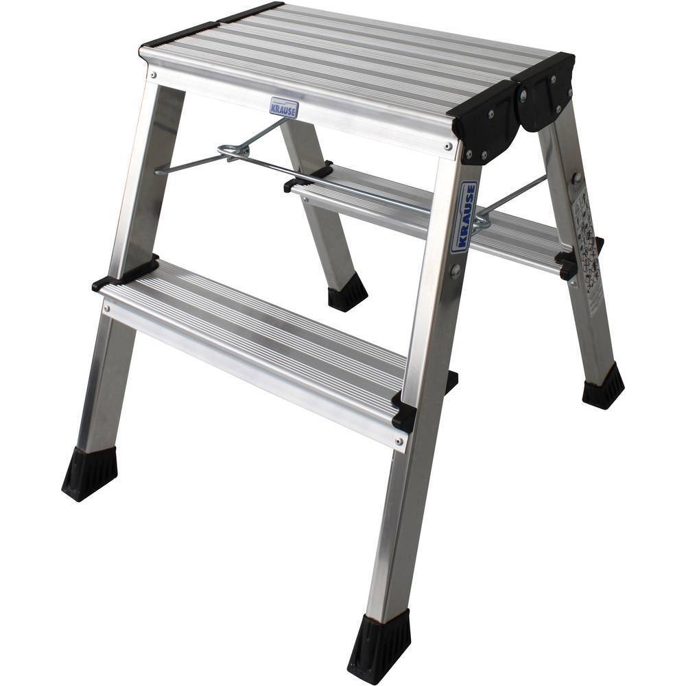 Krause 130037 Alluminio Sgabello pieghevole a doppia salita Pieghevole Altezza