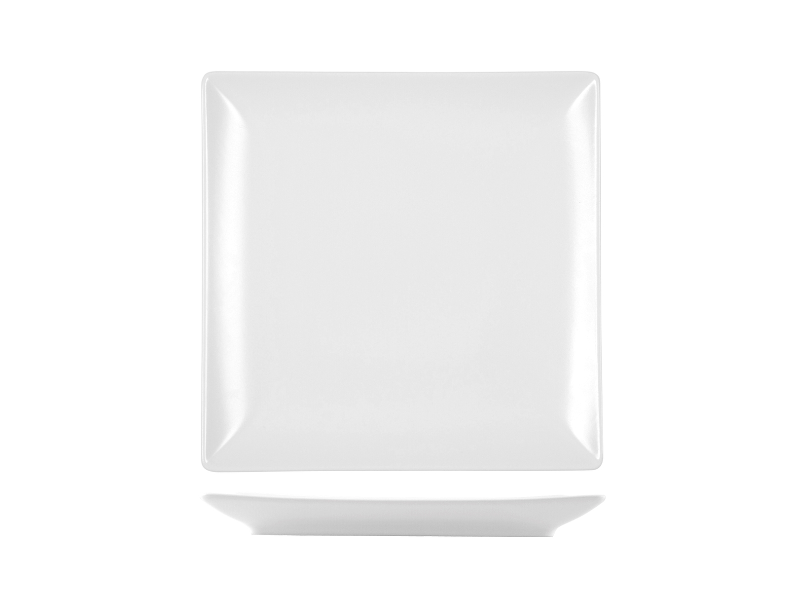 H&H Set 6 Piatti In Stoneware Osaka Bianco Pane Cm 16X16