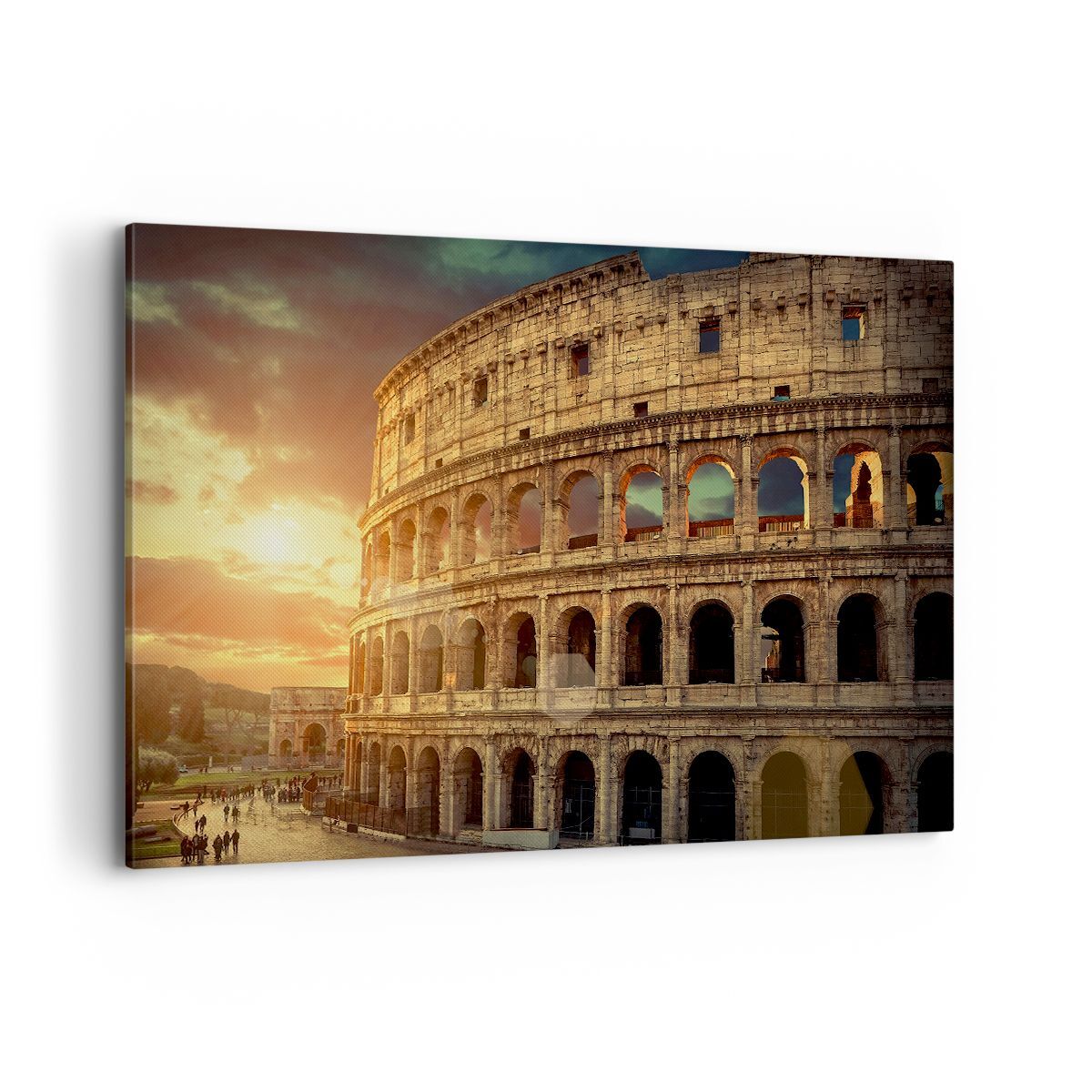 Quadro su Tela 120x80cm Coloseum Roma Architettura Italia Stampe Immagini Murale