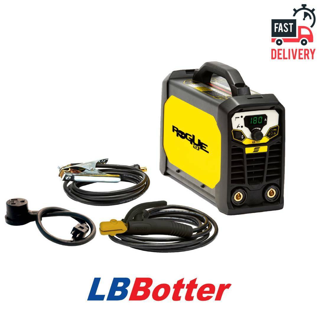 ESAB ROGUE ES 180i Saldatrice Inverter a elettrodo MMA TIG cavi pinze 0700500077