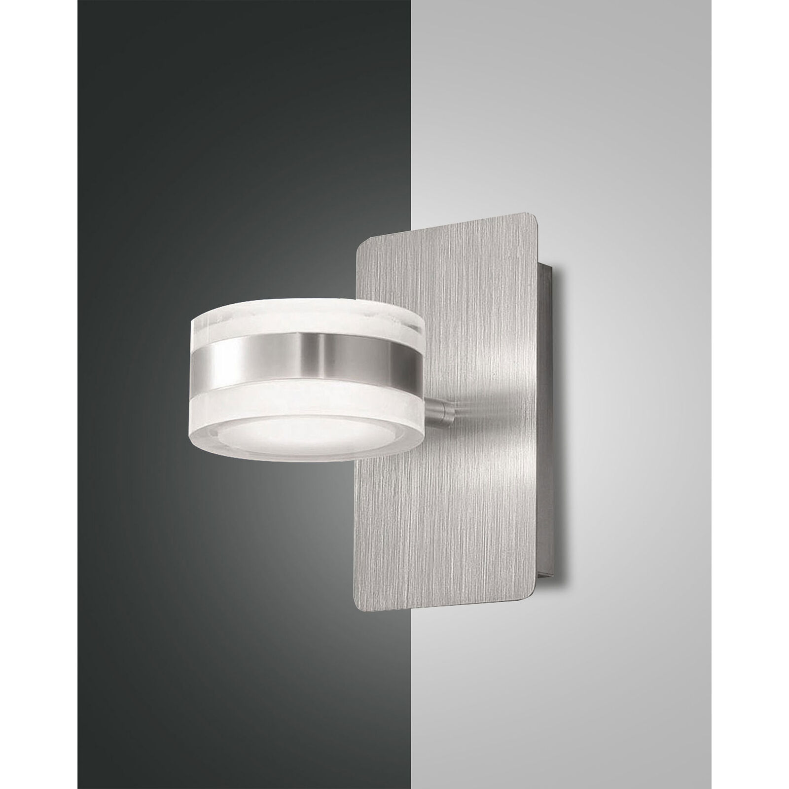 Fabas Luce Applique da parete a LED in stile moderno con struttura in metallo Du