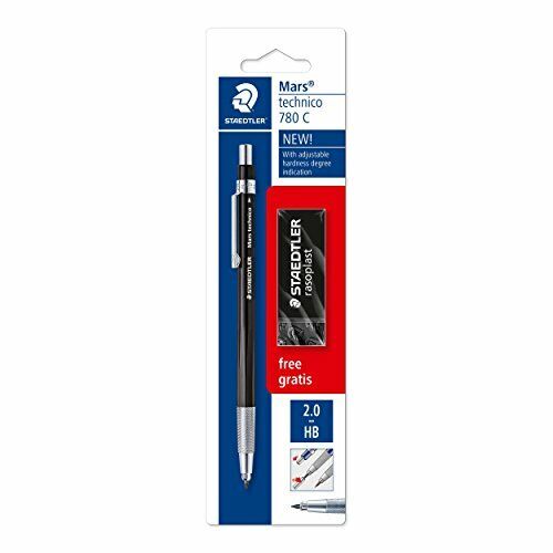 Portamina Staedtler 780 C BKP6 Mars technico, con indicazione del grado (T4i)