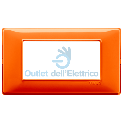 VIMAR 14654.48PLACCA 4 MODULI REFLEX ARANCIO VIMAR SERIE PLANA