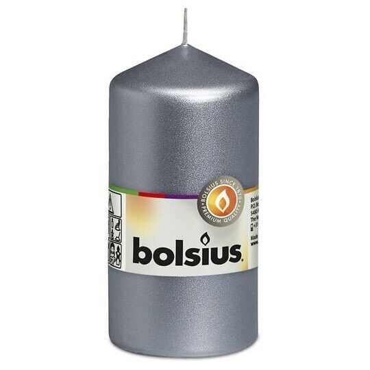 Moccolo Singolo 120/58 Silver BOLSIUS