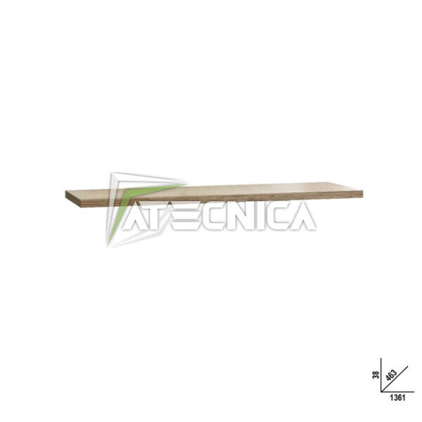 Piano di lavoro in legno da 1,3 m BETA C45PW per banco arredo officina C45