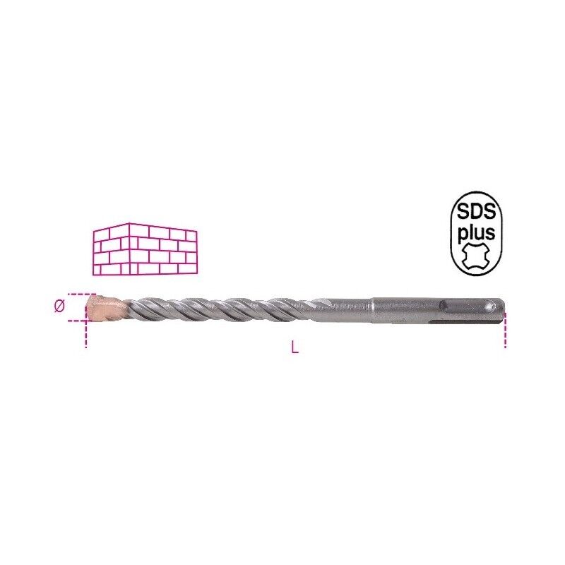 PUNTE PER MURATURA SDS Plus ART.419 MIS. 16X250