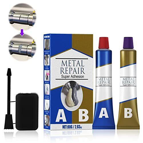 Metal Repair Paste Metal Repair Glue a&b 80G, Magic Welding Glue, (o1l)