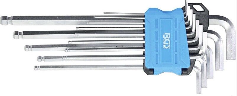 Serie 13 Chiavi Esagonali in Pollici Piegate Con Testa Sferica Fermec BGS9801