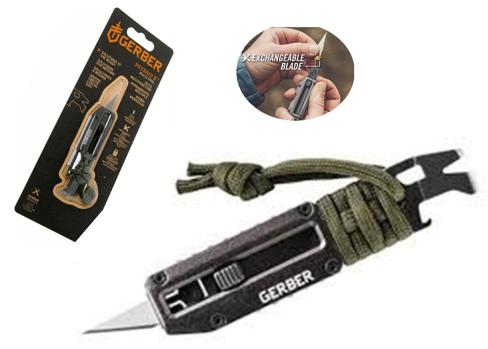 Gerber Prybird X coltello cutter professionale a lama retrattile lavoro/ ufficio