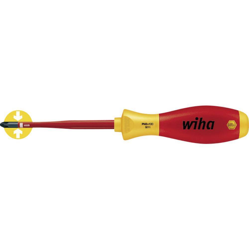Wiha Pozidriv-Schraubendreher PZ1 SoftFinish-slimFix VDE1000V 35395 VDE