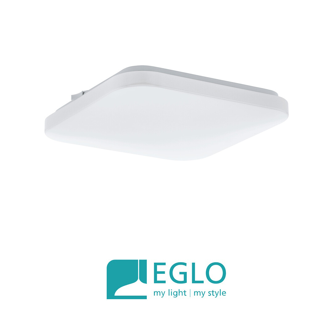 97876 plafoniera quadrata led integrato 33 watt luce 3000 kelvin IP20 Eglo