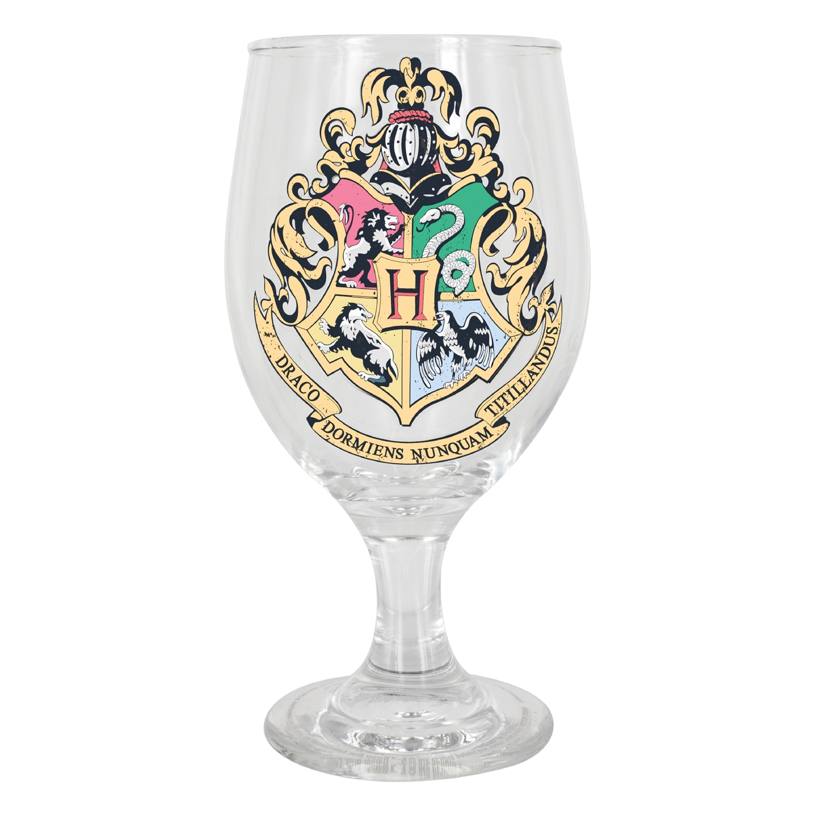 Paladone Harry Potter Hogwarts Crest Colour Change Tumbler Drinking Glass, Multi