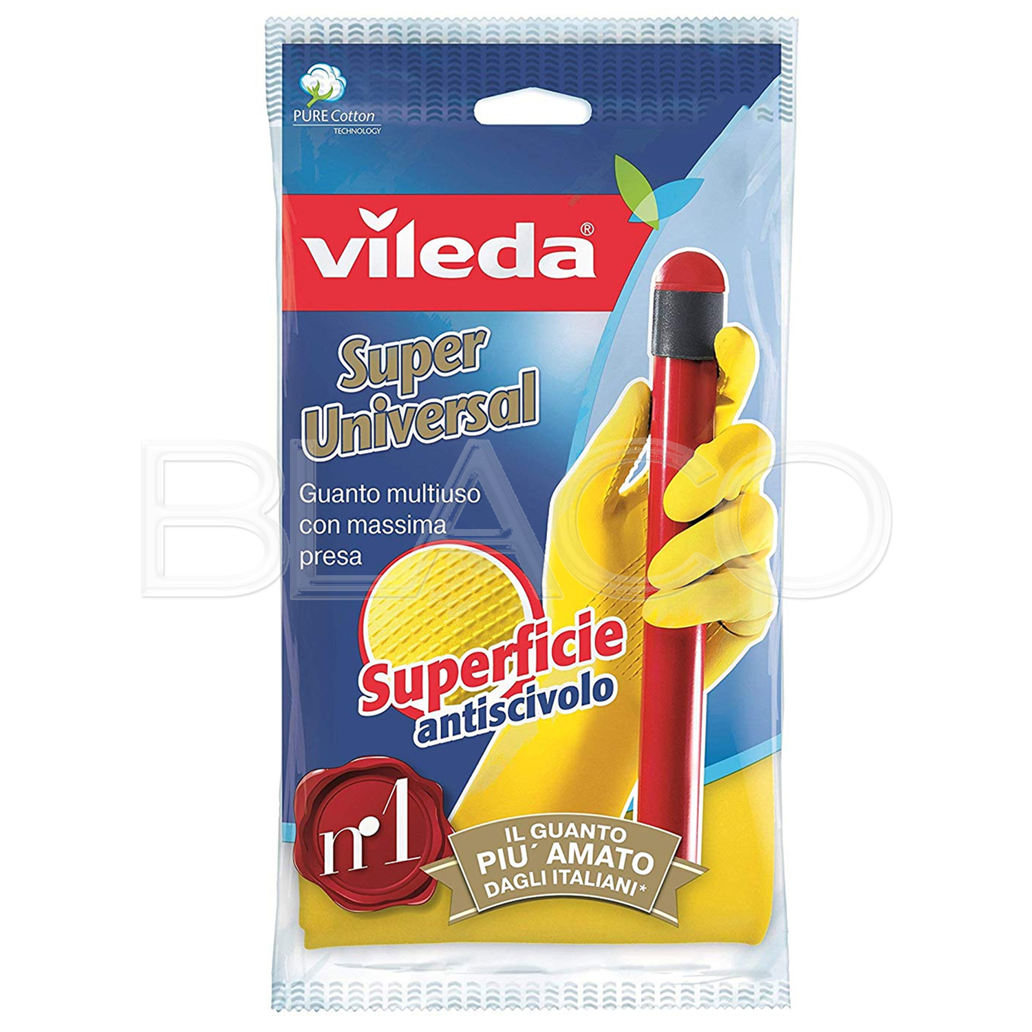 VILEDA GUANTI SUPER UNIVERSAL LATTICE 1 PAIO TAGLIA M MEDIA