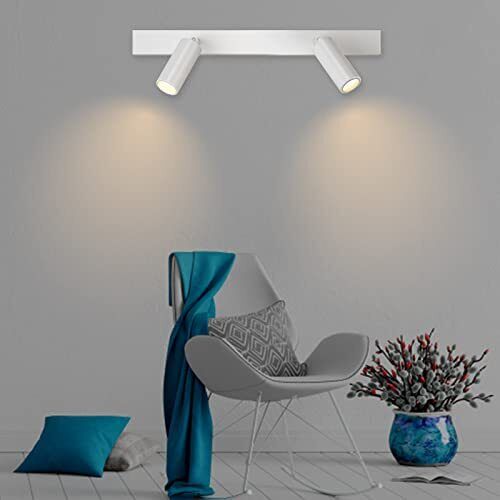 Eco.Luma Faretti LED da Soffitto 2 Faretti, Moderna Plafoniera LED (l7t)