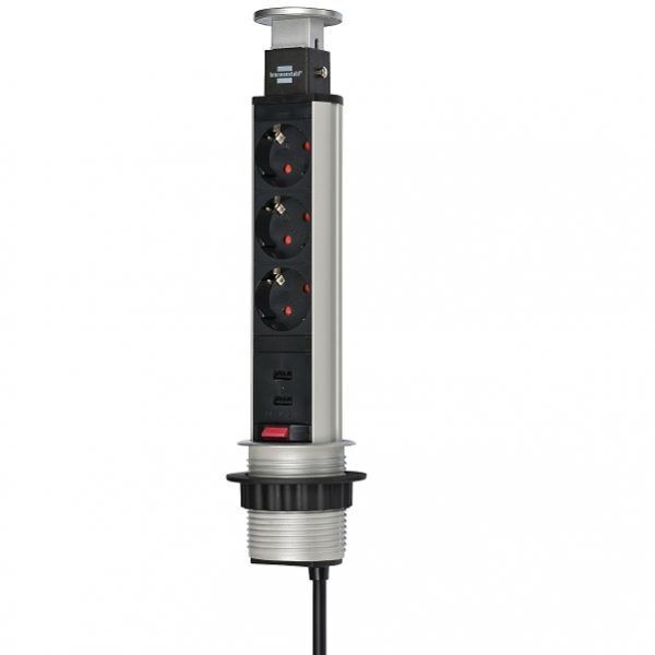 Presa a scomparsa per scrivania top cucina laboratorio riparazione shuko ed USB