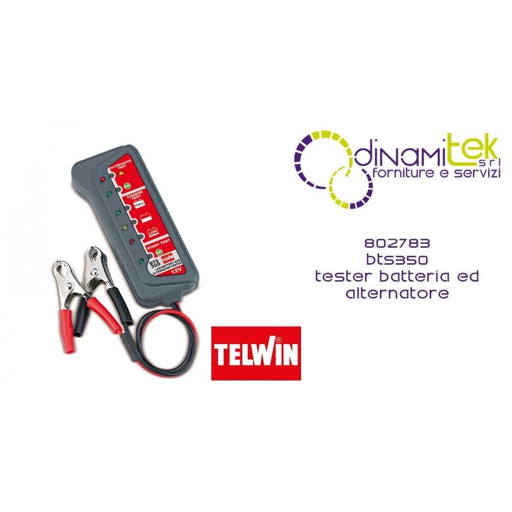 802783 BTS350 LED BATTERY & ALTERNATOR TESTER TELWIN