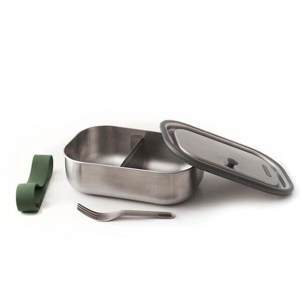 black+blum stainless steel lunch box large - pietanziera inox large