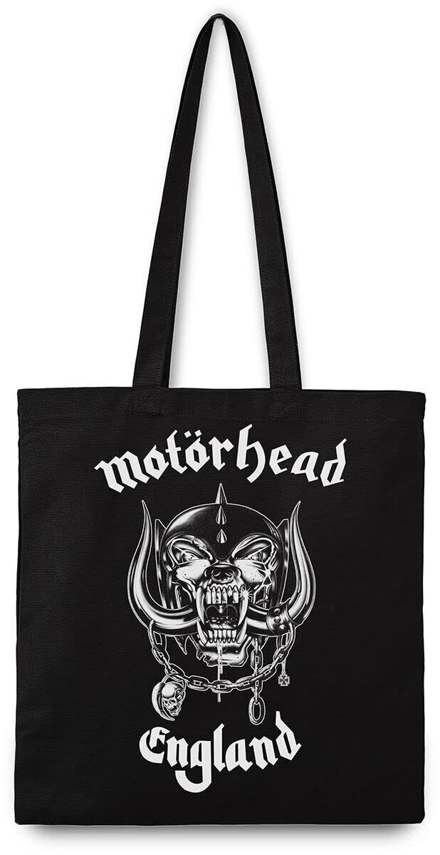 Motörhead England Unisex Backpack Shoulder Bag Black-White, Black-White, Standar