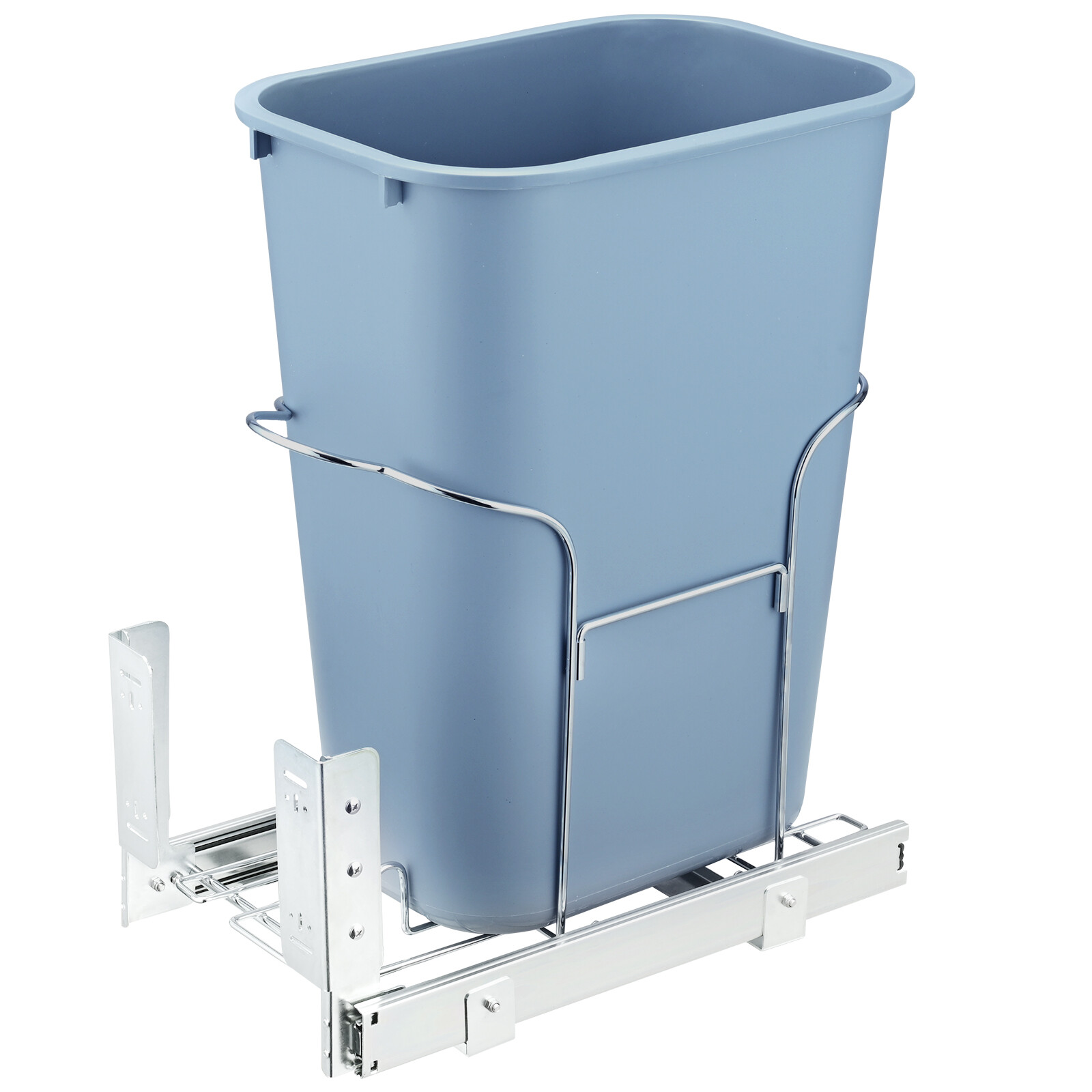 VEVOR Pattumiera Sottolavello da Cucina Bidone Singolo Estensibile 35L Grigio