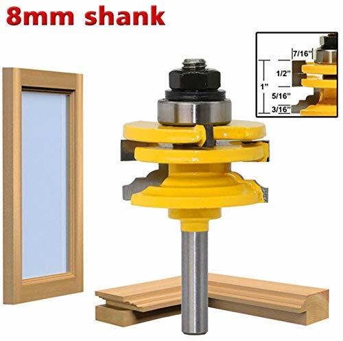 Frese per Scanalature Router Bits, APlus 8mm Diametro Punte di (P6P)
