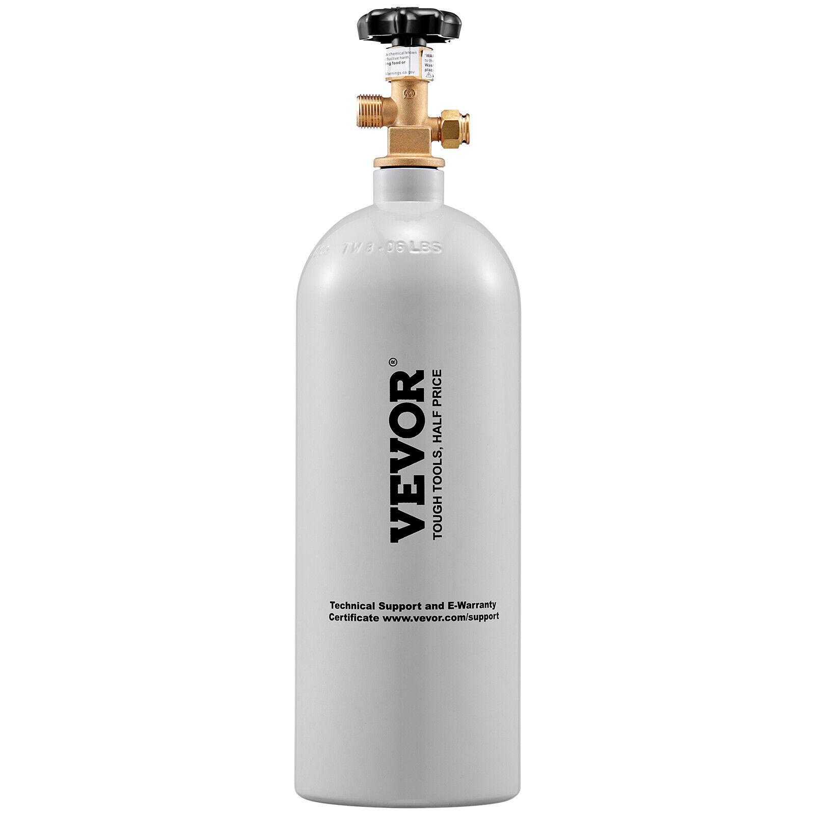 VEVOR Bombola CO2 per Birra in Materiale Alluminio Portata 2,27kg Valvola CGA320