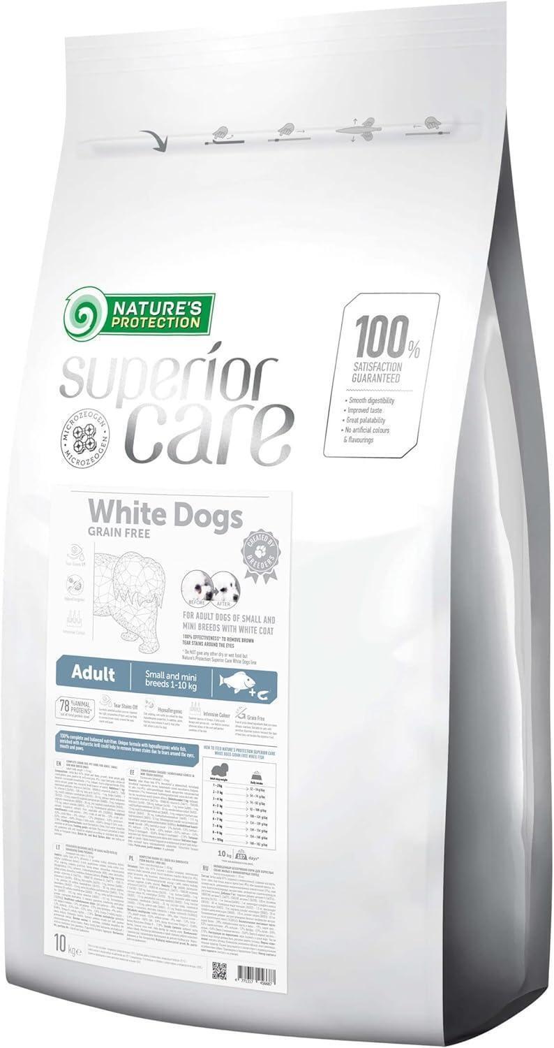NATURE'S PROTECTION SUPERIOR CARE WHITE DOG GF WHITE FISH ADULT SMALL BREED. 10K