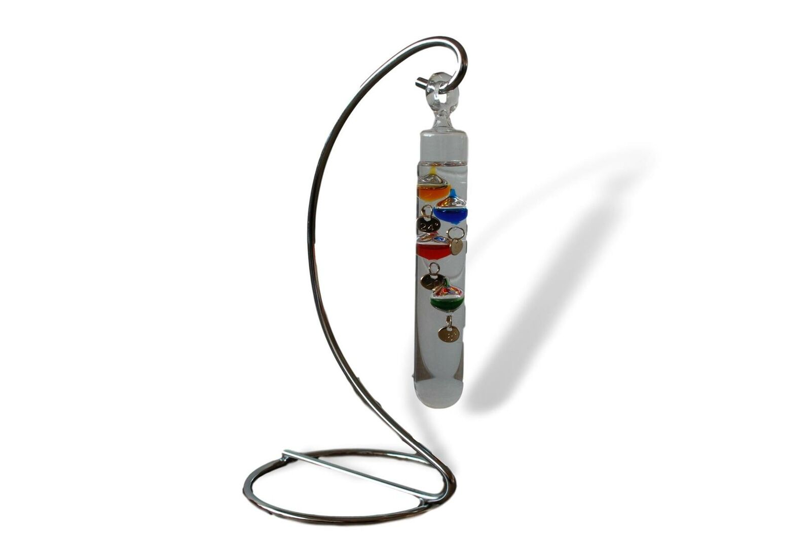 Termometro di Galileo metallo stand Temperature Gauge multicolore
