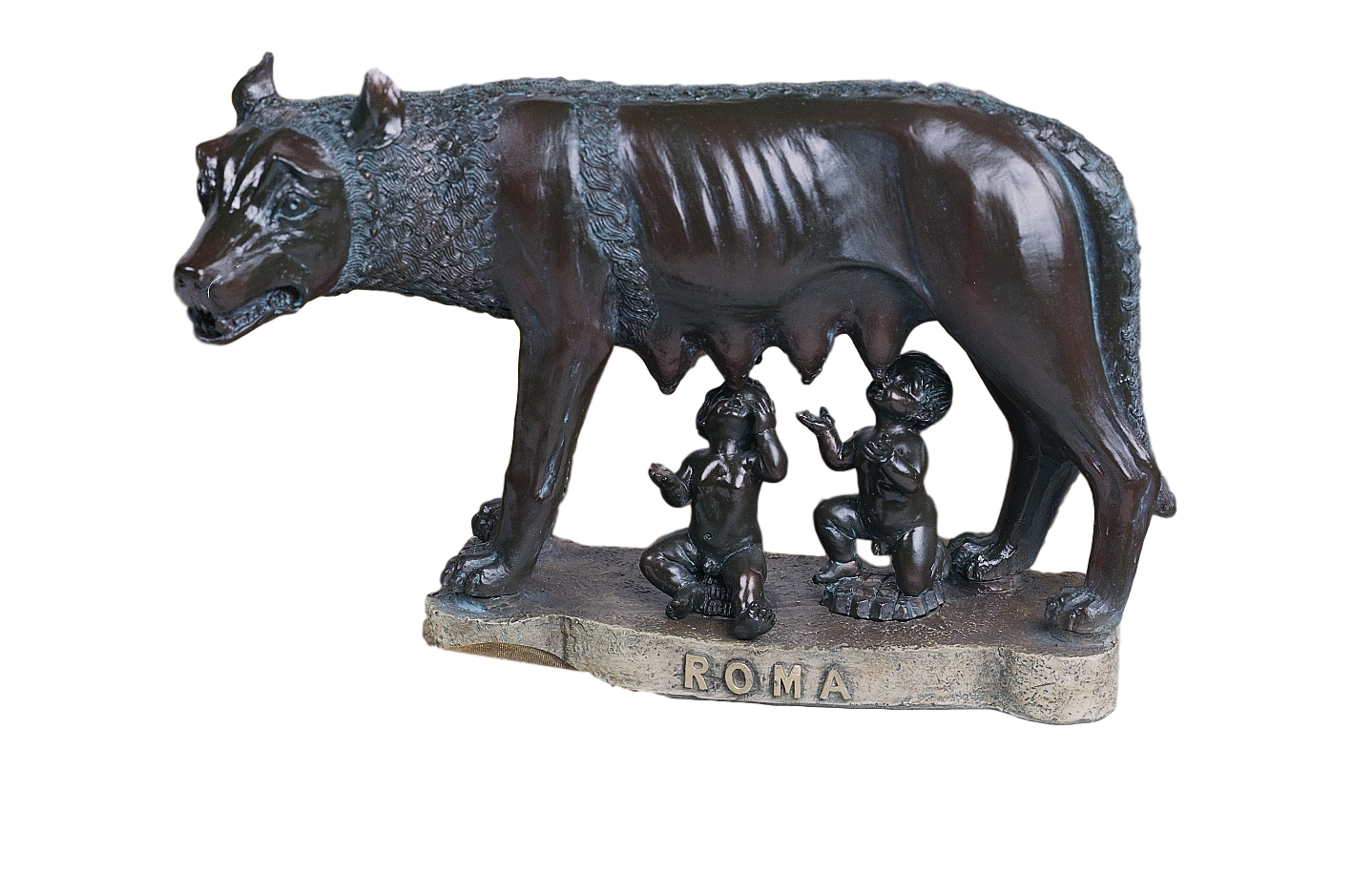 Souvenir Italia Roma Lupa Capitolina 3D Resina L. CM. 19,5 H. 9,5 Arte e Storia