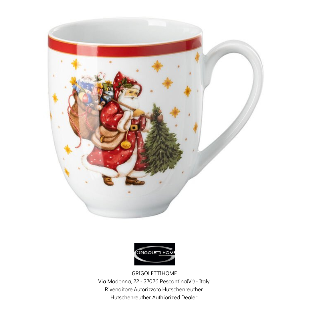 Hutschenreuther - Natale 2023 - Happy Wintertime Red - Bicchiere con manico/Mug