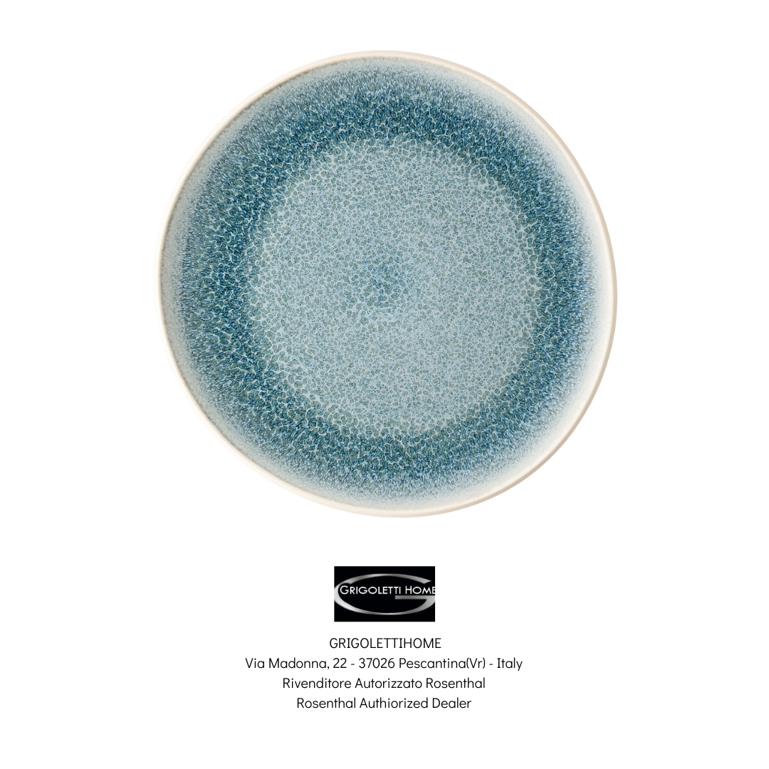 Rosenthal - Junto Aquamarine - Piatto Piano cm 27 - Rivenditore Autorizzato