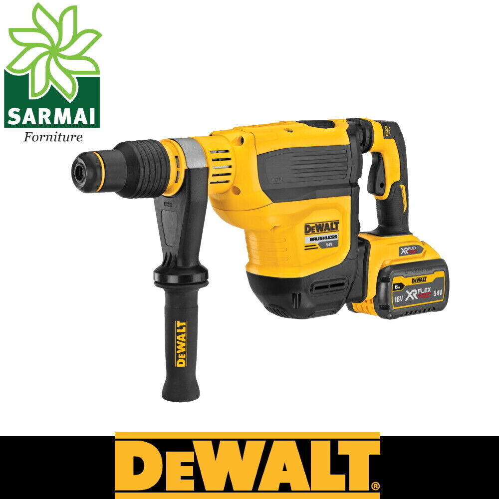 DeWALT DCH614X2 Martello Demolitore perforatore 54V 10.5J SDS-MAX con 2 batterie
