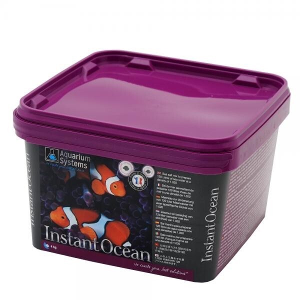 AQUARIUM SYSTEMS INSTANT OCEAN 4 KG SALE PER ACQUARIO MARINO PESCI CORALLI
