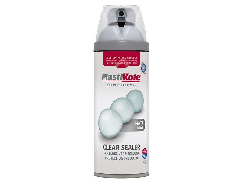 PlastiKote - Twist & Spray Matte Clear Sealer 400ml