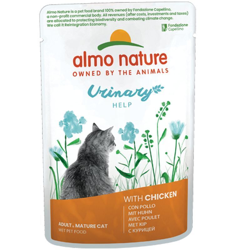Almo Nature Gatto Functional Adult e Mature Urinary Help 70gr Pollo