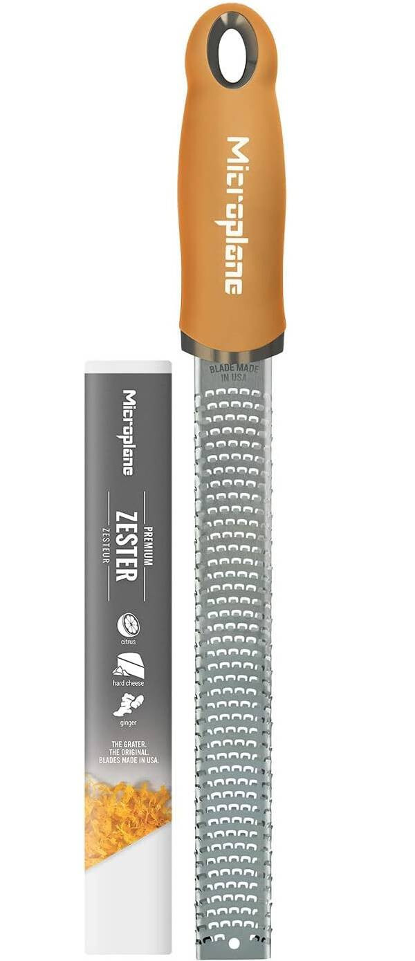 Microplane grattugia Giallo ocra, premium zester in acciaio inox