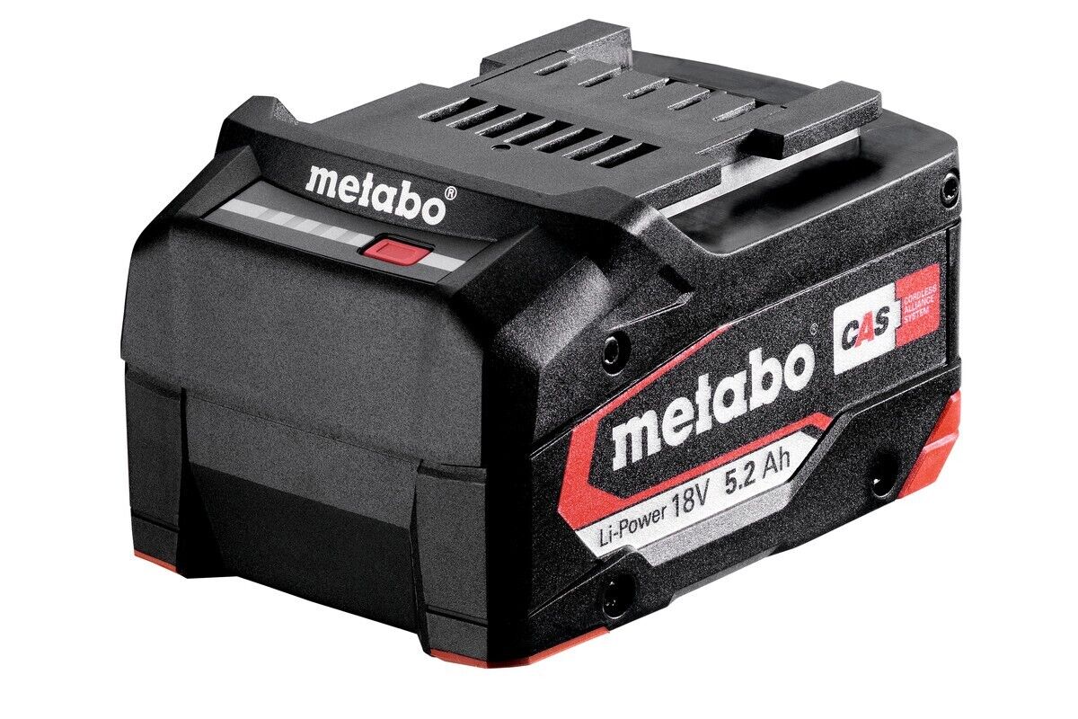 Batteria Li-Power 18 V - 5,2 AH Agli Ioni di Litio CAS Metabo 625592000