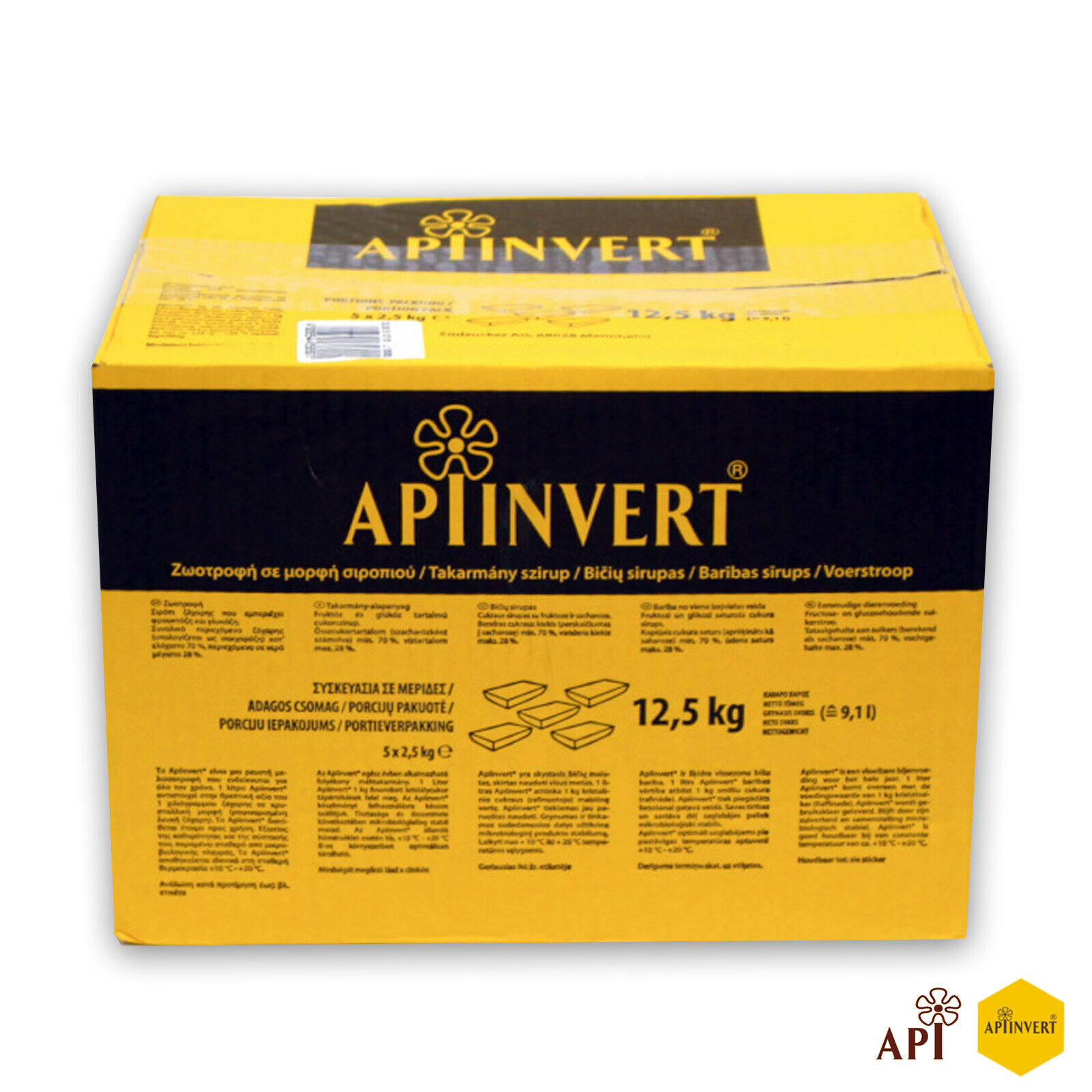 Sciroppo nutrimento per Api - 5 Buste Da 2,5 kg. per Apicoltura di Qualità