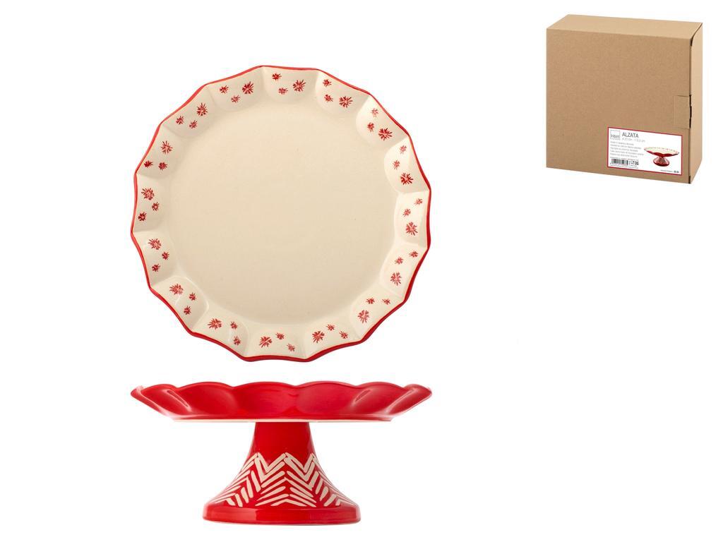 H&H Rouge Alzata, Stoneware, 20Xh9.5Cm
