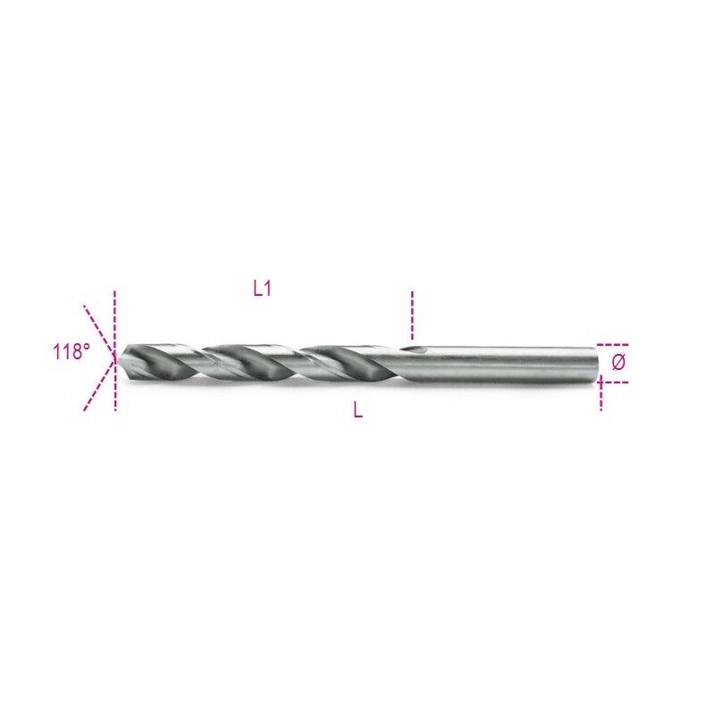 PUNTE RETTIFICATE LUCIDE HSS ART.412 MIS. 12,25