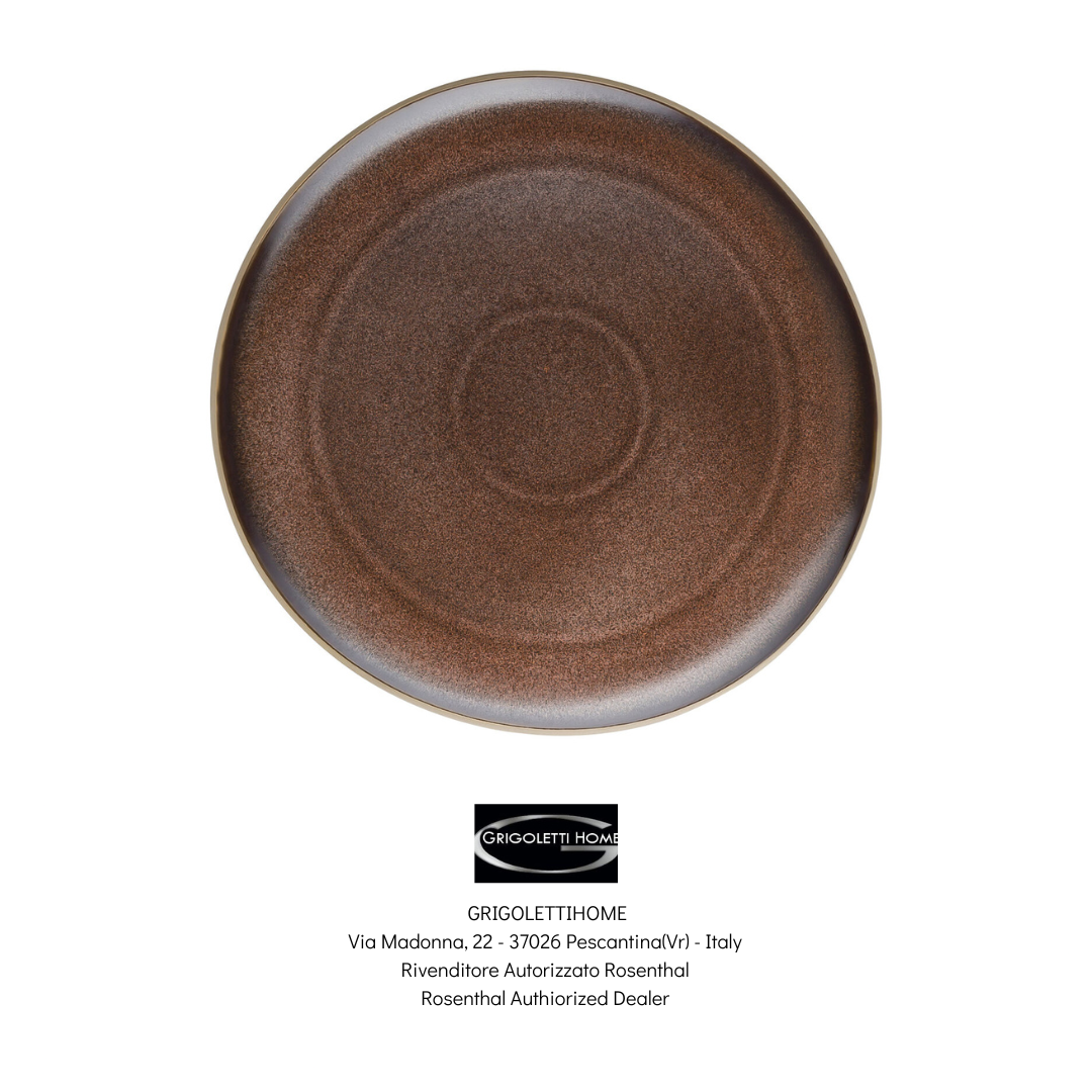 Rosenthal - Junto Bronze - Piatto Piano cm 27 - Rivenditore Autorizzato
